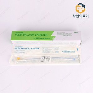 세운 실리콘 폴리카테터 2way 20FR 10개입 도뇨관 소변줄 폴리카테타, 2WAY 20FR(10개입), 1개