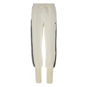 아디다스 파이어버드 3 스트라이프 골지 트랙팬츠, 화이트계열+블랙계열, Standard L(KR 77)