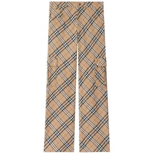 버버리 체크 카고 팬츠, 베이지계열+블랙계열, UK/Italy 48(KR 100)