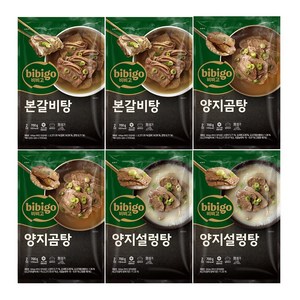 비비고 테이블 국물요리세트(본갈비탕2/양지설렁탕2/양지곰탕2), 1세트, 700g