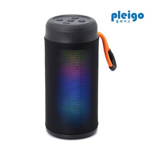 PLEIGO LED 패브릭 블루투스 스피커 BS15, 블랙