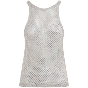 톰포드 크리스털 자수 레이서백 탱크 탑, 베이지계열, Standard M