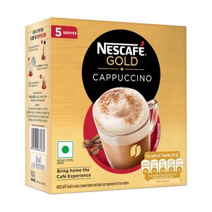 Nescafe Gold Cappuccino Instant Coffee Premix, 1개, 5개, 25g