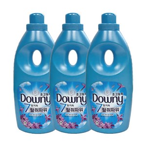다우니 초고농축 7일지속 탈취파워 섬유유연제 레몬그라스와 라일락 본품, 1L, 3개