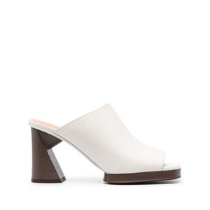 토즈 가죽 조각 힐 뮬 95mm, Europe 38(KR 250), 베이지계열