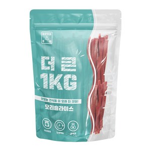 이수펫 강아지 더큰 간식, 1kg, 오리슬라이스, 1개