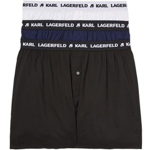 칼라거펠트 로고 남성용 사각 언더웨어 3개입