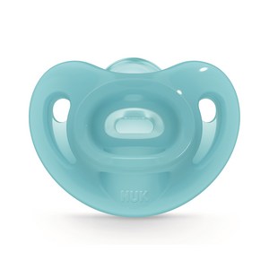 누크 센서티브 올실리콘 노리개젖꼭지, S2(6~18개월), 블루, 1개