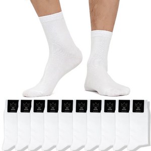 지니양말 남성용 장목 양말 10켤레 남자 양말