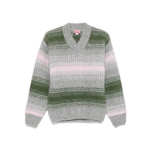 겐조 V넥 스트라이프 스웨터, 그레이계열, Standard L(KR 105)