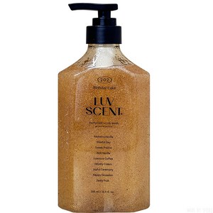 럽센트 스크럽 워시 벌스데이케이크 라즈베리 바닐라향, 1개, 500ml