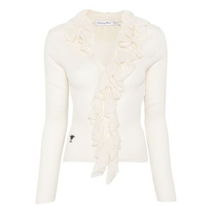 디올 러플 가디건, 베이지계열, FR 38(KR 55)