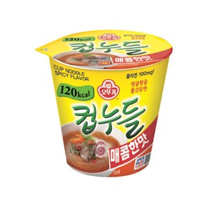 오뚜기 컵누들 매콤한맛 컵라면 6개입, 6개