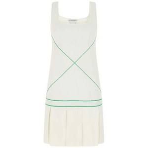 보테가 베네타 sleeveless drop-waist tennis dress, 화이트계열, Standard S