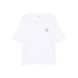 메종키츠네 볼드 폭스 헤드 패치 티셔츠, 화이트계열, Standard L(KR 105)