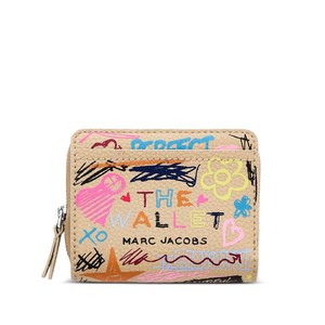 마크제이콥스 스크리블 레더 미니 콤팩트 지갑