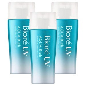 비오레 아쿠아 리치 워터리 젤 선블록, 70ml, 3개