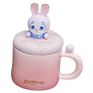 StarR 주토피아 뚜껑 머그컵 350ml