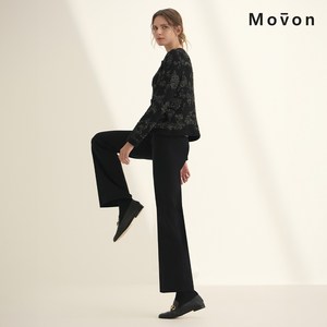 movon [모브온] 여성 겨울 기모 세미플레어 팬츠