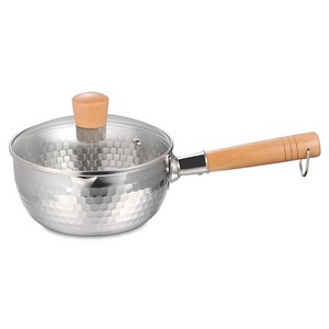 Tiger Pavilion 스테인리스 스틸 논스틱 편수냄비, 20cm, 실버, 1개