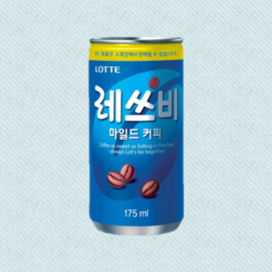 레쓰비 마일드 캔커피, 175ml, 18개