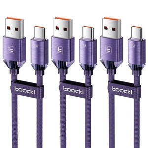 Toocki 아연합금 USB A-C타입 고속 충전케이블