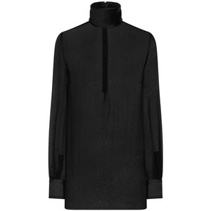 돌체앤가바나 하이 넥 블라우스, 블랙계열, Italy 42(KR 55)