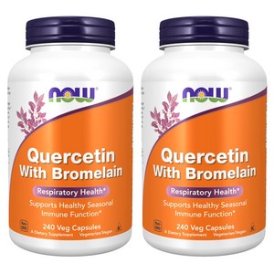 나우푸드 케르세틴 브로멜라인 베지 캡슐, 240정, 2개