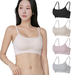 cikicoco 여성 심리스 스트랩 브라탑 4종세트 ( S~2XL)