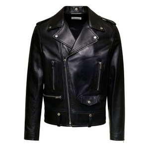 생로랑 레더 바이커 재킷
