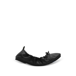 버버리 퍼포레이티드 개더 발레리나 플랫 슈즈, Europe 37(KR 240), 블랙계열