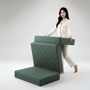 로안슬립 국내제작 3단 접이식 매트리스 라지킹 사이즈