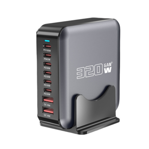 스타일닥터 GaN PPS 320W 초고속 멀티 충전기 8포트 6C2A PD3.0 급속 충전 충전소