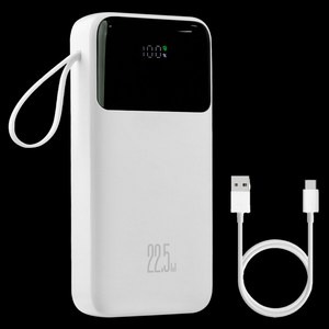 헤이즈 대용량 보조 배터리 고속 충전 20000mAh, 1개