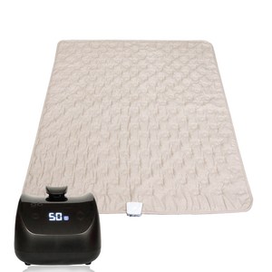 더따슴 워셔블 온수매트 베이지 더블, 블랙/더블