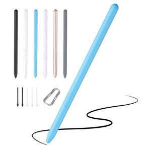 JAMJAKE 갤럭시탭 스마트폰 노트 S펜 와콤 호환 EMR 무충전 태블릿 터치펜 Galaxy Tab S6~S9 시리즈 호환