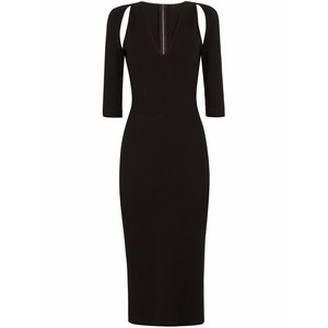 돌체앤가바나 돌체앤가바나 컷아웃 미디 드레스, 블랙계열, Italy 48(KR 77)