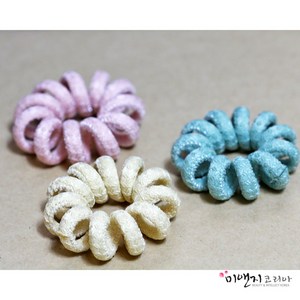 해바라기 헤어끈 편안한 헤어끈 3개입