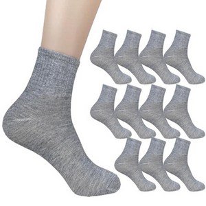 본베이직 더베이직 남성용 스포츠 커버 중목 양말 12켤레