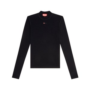 디젤 로고 자수 티셔츠, 블랙계열, Standard L