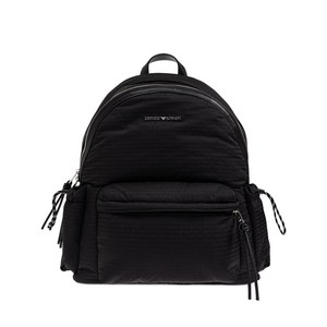 엠포리오아르마니 로고 장식 퀼팅 백팩