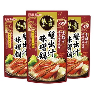 다이쇼 게 육수 미소 나베 스트레이트 타입, 750g, 3개