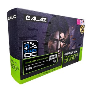갤럭시 GALAX 지포스 RTX 50 시리즈 그래픽카드, RTX 5060 TI OC D7 [ 16GB][블랙]