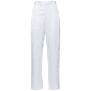 보테가 베네타 satin straight-leg trousers, 블루계열, Italy 38
