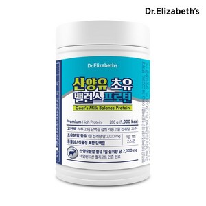 나우푸드 닥터엘리자베스 산양유 초유 밸런스 프로틴 280g, 단일/상품