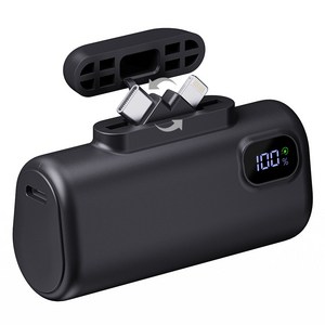 루로 2in1 듀얼단자 도킹형 보조배터리 고속충전 PD 22.5W 5000mAh