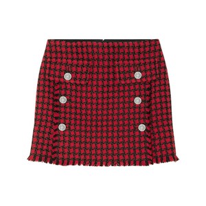 베르사체 트위드 펜슬 스커트