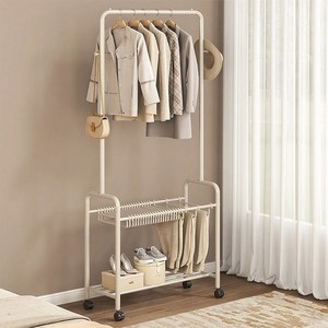 Tiger Pavilion 다기능 플로어 스탠딩 이동식 행거 바지 걸이 포함