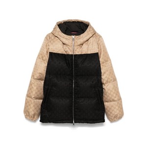 구찌 GG 캔버스 패딩 재킷, 블랙계열+브라운계열, Italy 50(KR 110)