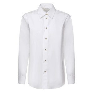 보테가 베네타 버튼 코튼 셔츠, 화이트계열, Italy 44